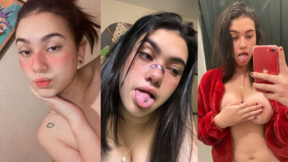 Tierna jovencita un poco tímida mientras esta desnuda